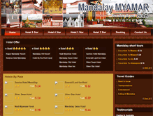 Tablet Screenshot of mandalay-myanmarhotels.com